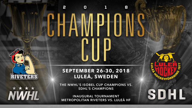 Nwhl Riveters To Play In Sweden For Inaugural Champions Cup