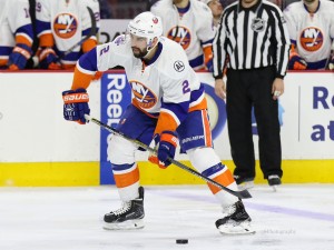 Nick Leddy's minus-10 belies his strong play on the blueline. (Amy Irvin / The Hockey Writers)