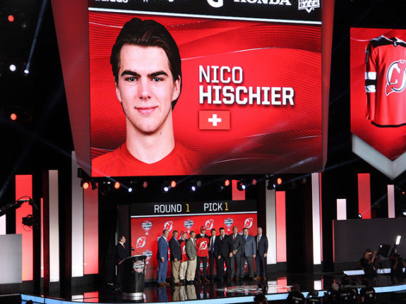 Nico Hischier at the 2017 NHL Draft