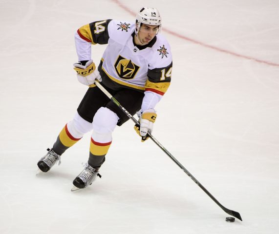 Las Vegas Knights defenseman Nicolas Hague