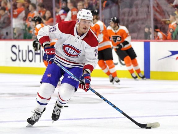 Montreal Canadiens forward Nicolas Deslauriers