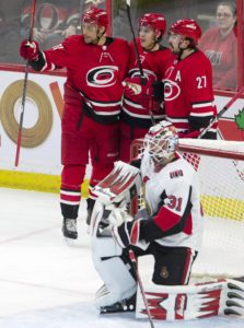 Teuvo Teravainen Nino Niederreiter Justin Faulk Anders Nilsson