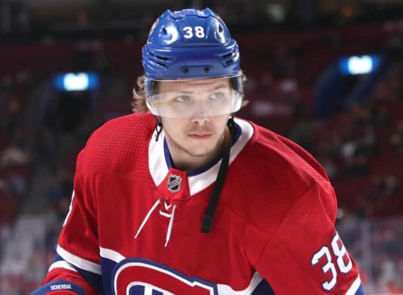 Montreal Canadiens forward Nikita Scherbak 