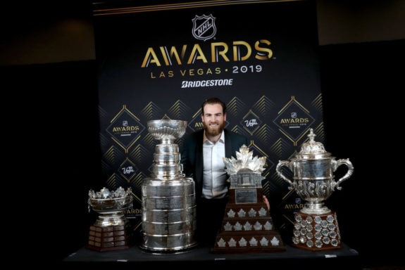 Ryan O'Reilly St. Louis Blues Frank J. Selke Stanley Cup Conn Smythe Lady Byng