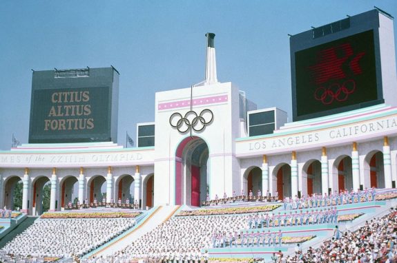 Olympic Torch Tower of the Los Angeles Coliseum