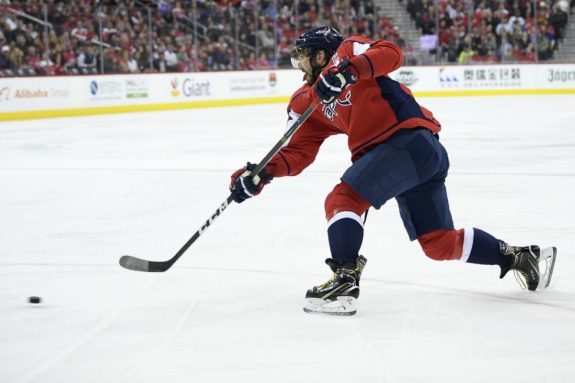 Washington Capitals left Alex Ovechkin