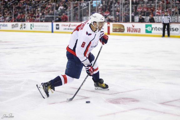 Alex Ovechkin scoring his 700th goal