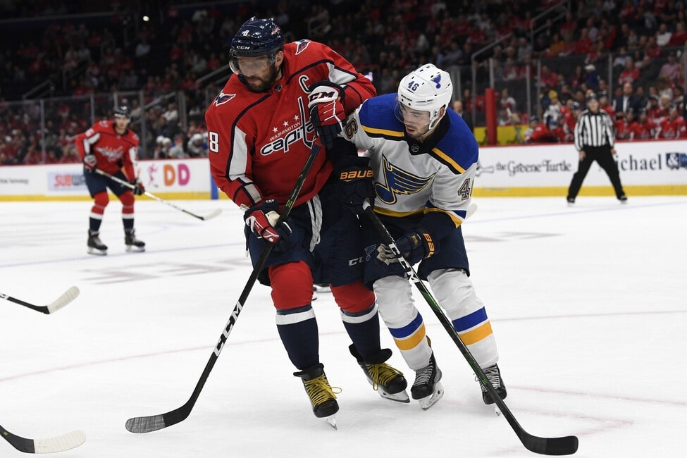 Washington Capitals Split Exhibition Games with St. Louis Blues