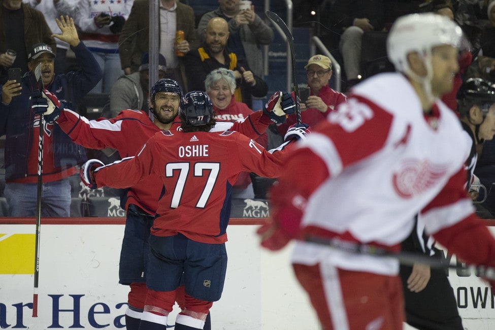 Washington Capitals Bury Detroit Red Wings On Ovechkin's Hat Trick