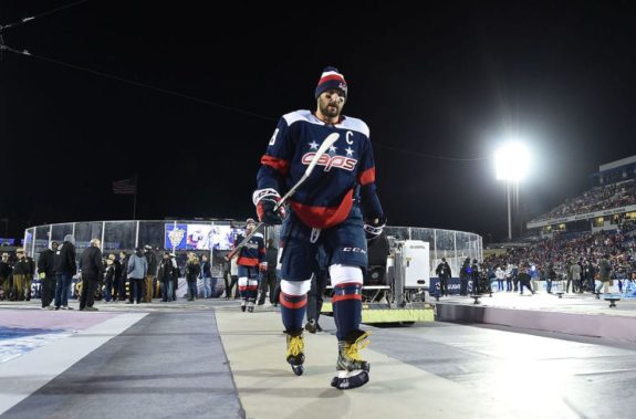 Alex Ovechkin #8 of the Washington Capitals