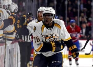 P.K. Subban of the Nashville Predators.