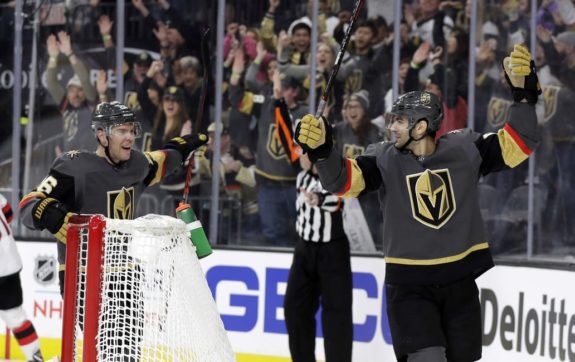 Vegas Golden Knights Max Pacioretty and Paul Stastny