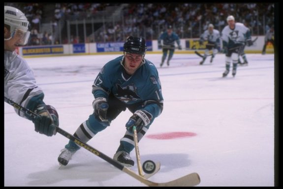 Pat Falloon of the San Jose Sharks