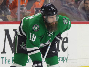 Patrick Eaves of the Dallas Stars is a pending free agent.