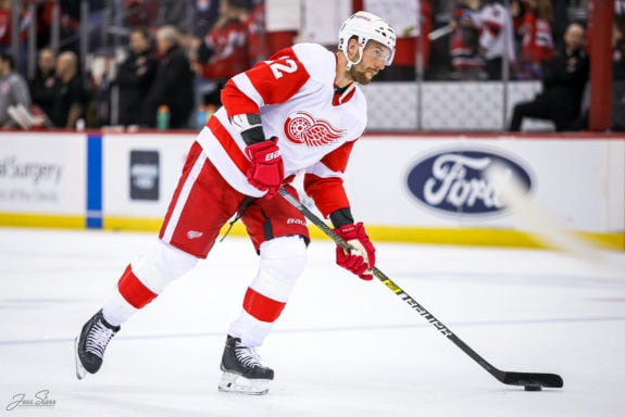 Patrik Nemeth of the Detroit Red Wings