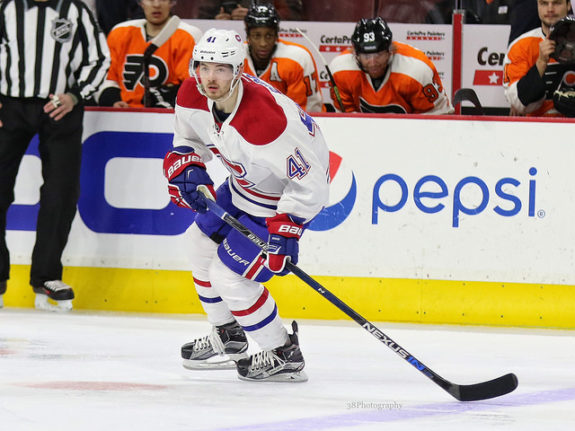 Canadiens' forward Paul Byron (Credit: Amy Irvin / The Hockey Writers) 