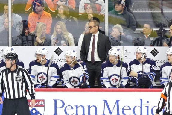 Paul Maurice Winnipeg Jets bench