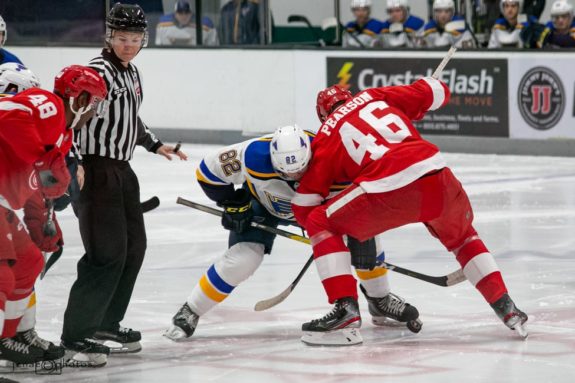 Chase Pearson Detroit Red Wings Kevin Hancock St. Louis Blues