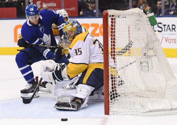 Toronto Maple Leafs Connor Brown Nashville Predators Pekka Rinne