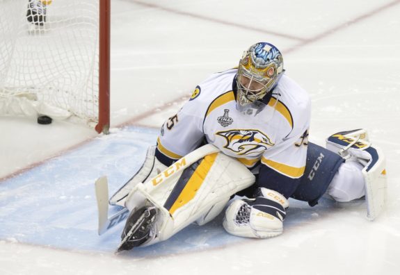 Nashville Predators goalie Pekka Rinne