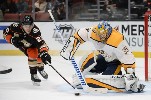 Predators goaltender Pekka Rinne