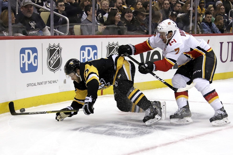 Calgary Flames Beat Pittsburgh Penguins - Snap Four-Game Skid