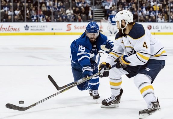 Toronto Maple Leafs Nic Petan Buffalo Sabres Zach Bogosian