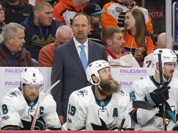 Peter DeBoer Joe Thornton Joe Pavelski Sharks