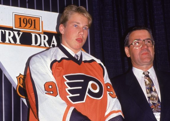 Peter Forsberg Philadelphia Flyers 1991 NHL Entry Draft