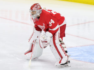 Petr Mrazek of the Detroit Red Wings.