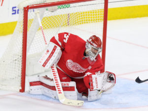 Petr Mrazek of the Detroit Red Wings.