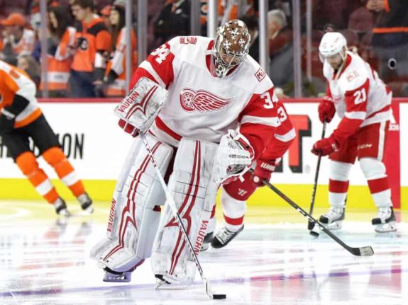 Petr Mrazek of the Detroit Red Wings