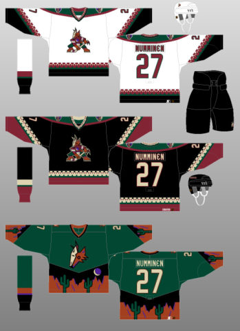 Coyotes 1990s jersey