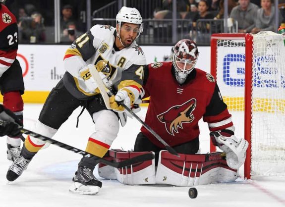 Vegas Golden Knights left wing Pierre-Edouard Bellemare