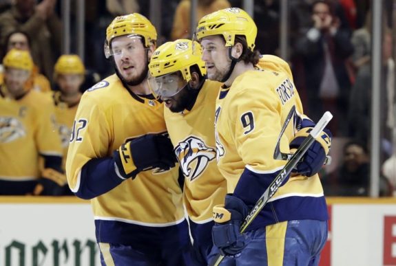 Ryan Johansen, P.K. Subban, Filip Forsberg