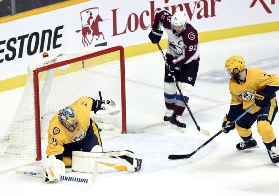 Colorado Avalanche Gabriel Landeskog Nathan MacKinnon Nashville Predators Pekka Rinne