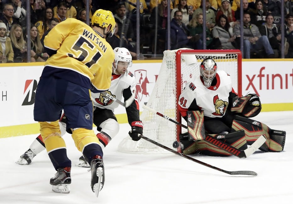 Nashville Predators Pounce on Ottawa Senators - Ellis Tallies the Winner