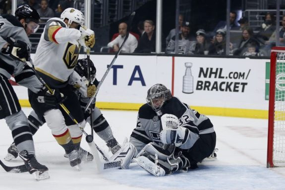 Los Angeles Kings Jonathan Quick Vegas Golden Knights Pierre-Edouard Bellemare