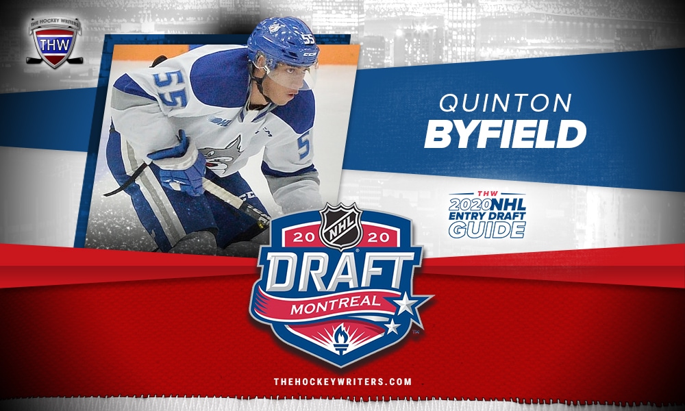 Touted prospect Quinton Byfield drafted first overall by OHL's