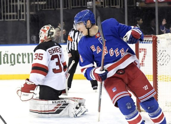 New York Rangers Ryan Strome New Jersey Devils Cory Schneider