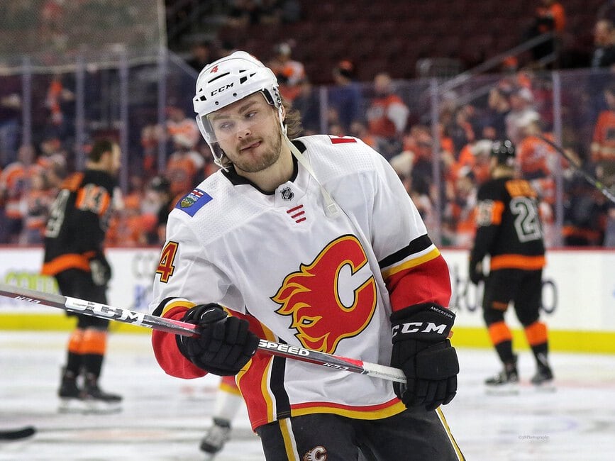 NHL suspends Flames' Rasmus Andersson 4 games for charging