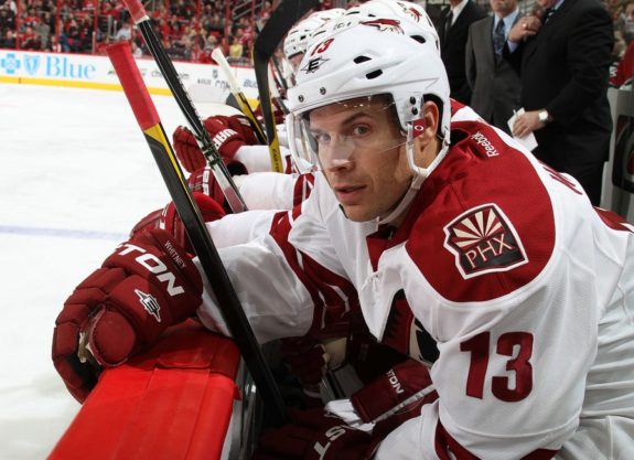 Ray Whitney #13 of the Phoenix Coyotes