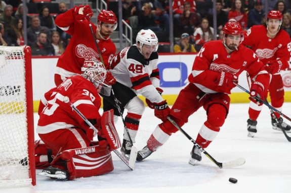 Detroit Red Wings Jimmy Howard New Jersey Devils Joey Anderson