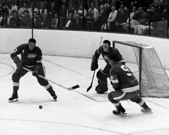 Marcel Pronovost Detroit Red Wings Terry Sawchuk Gordie Howe