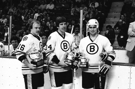 Rick Middleton Terry O'Reilly Ray Bourque Bruins 1980