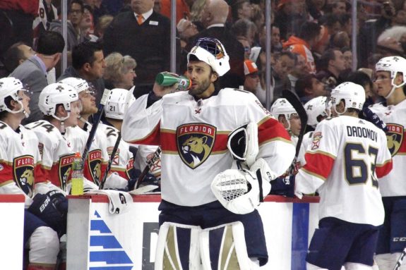 Florida Panthers goalie Roberto Luongo