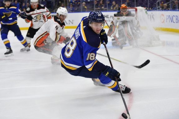 Blues forward Oskar Sundqvist suspended for Game 3 for hit on Matt