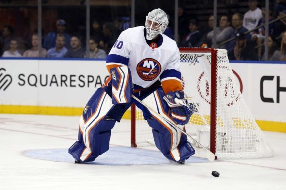 Islanders goaltender Robin Lehner