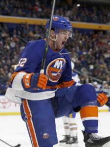 Islanders left wing Ross Johnston