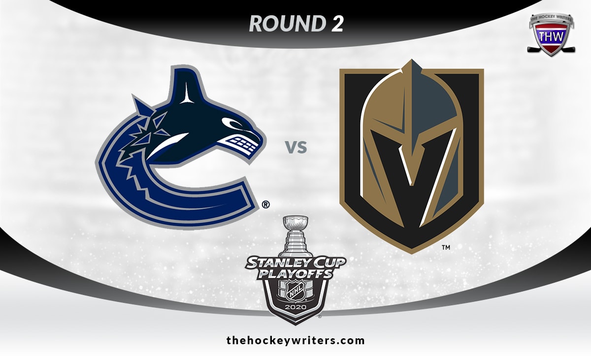 Round 2 2020 NHL Playoffs Vancouver Canucks vs Vegas Golden Knights